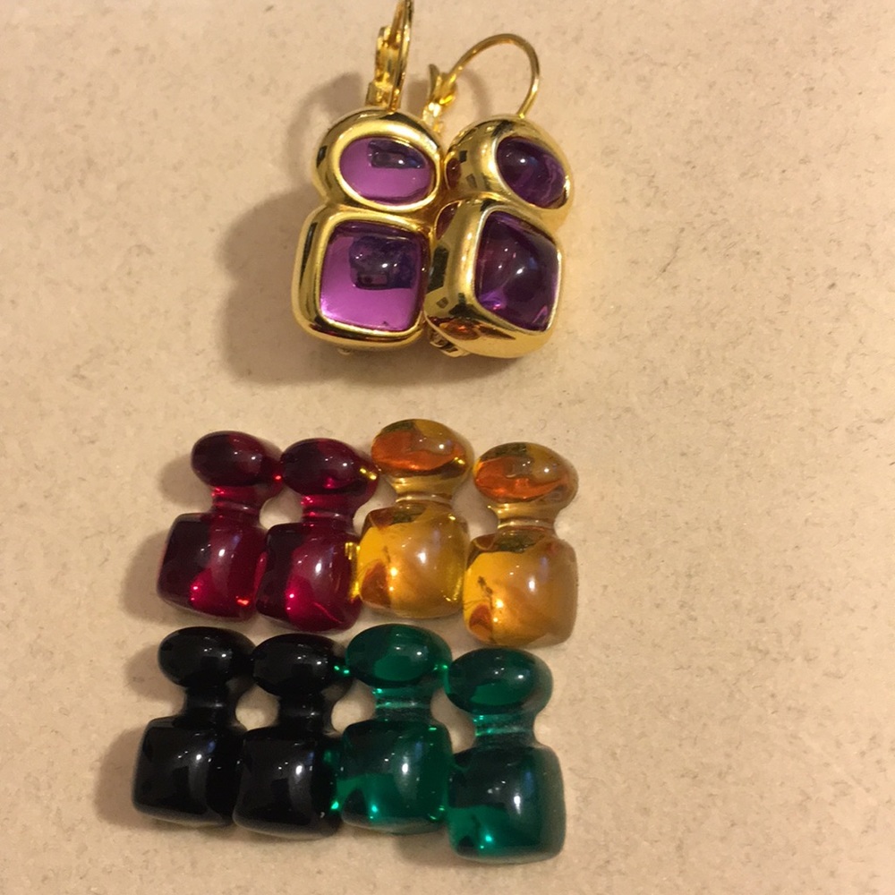 Joan Rivers Changeable Charm Earring Set